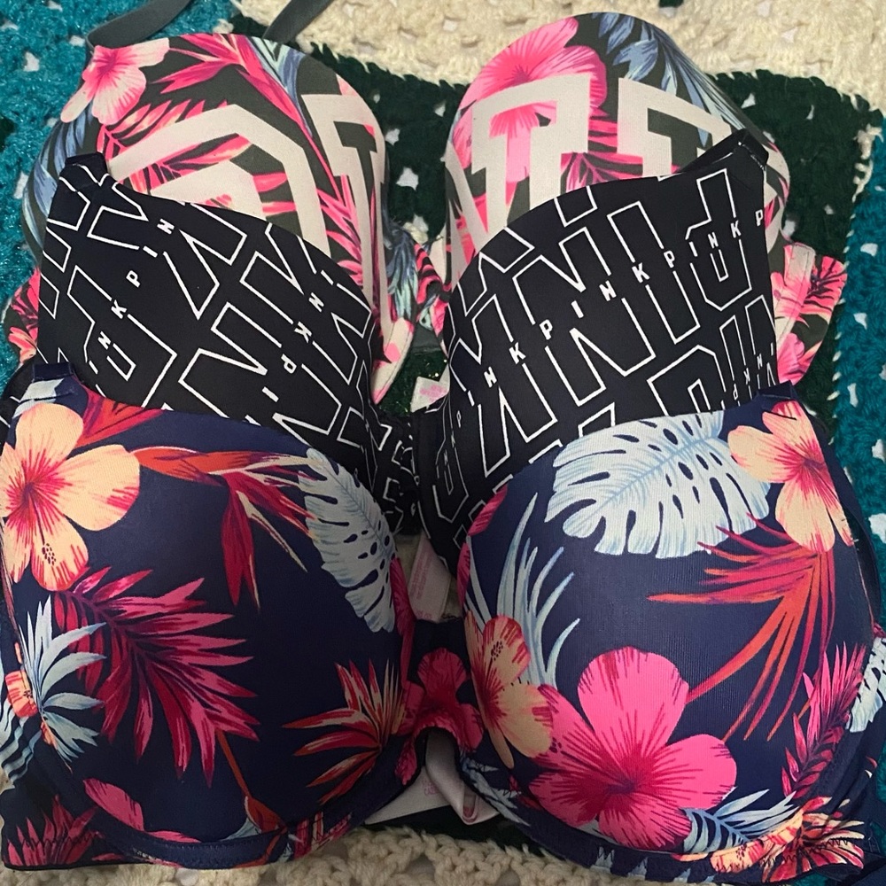 Pink bras
